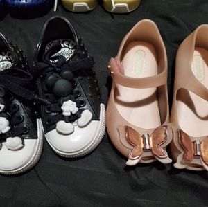 Two pairs, Bundle, of Mini Melissa's:Toddler Sz 7